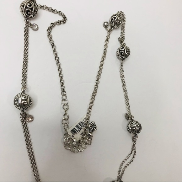 New BRIGHTON Silver Ball Chain Necklace - Picture 2 of 5